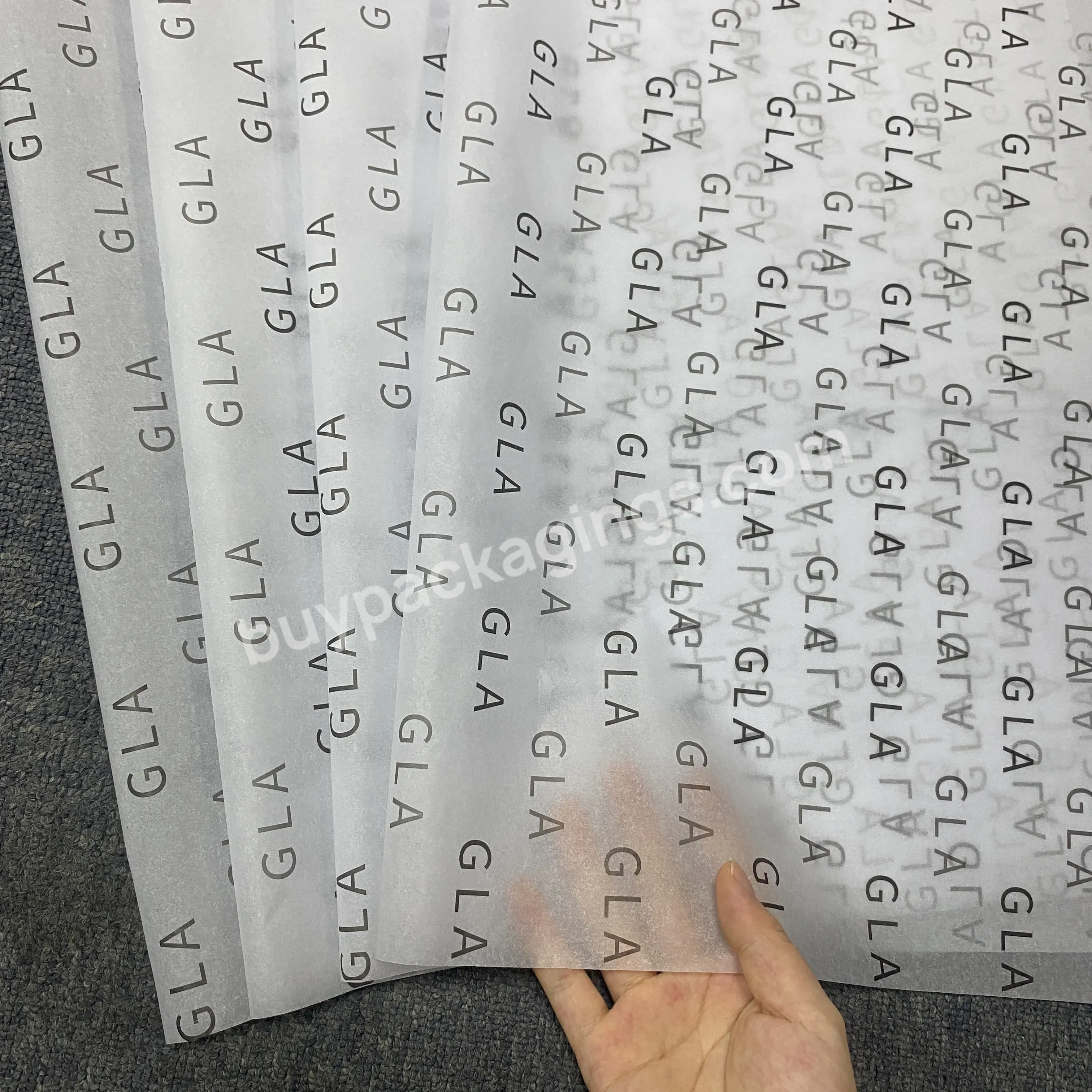 High Quality Paper Custom Logo White Printed Wrapping Tissue Paper Gift Packaging Paper For Clothes Shoes Package - Buy Wrapping Flowers And Clothing,Moq Is 100 Pcs,Tissue Paper.
