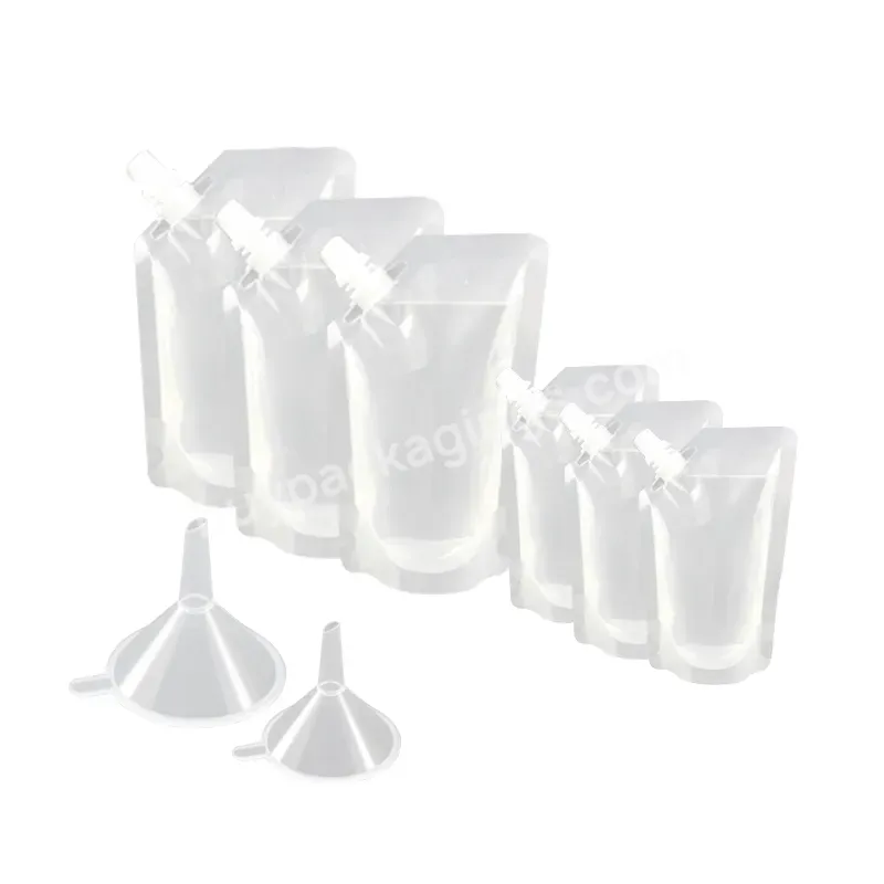 High Quality Plastic Composite Nozzle Liquid Packaging Bag For Milk,Juice,Coffee - Buy Transparent Plastic Self-standing Nozzle Bag Does Not Leak,Disposable Drinking Water Packaging Bag,Portable Food-grade Liquid Packaging Bags In Stock.