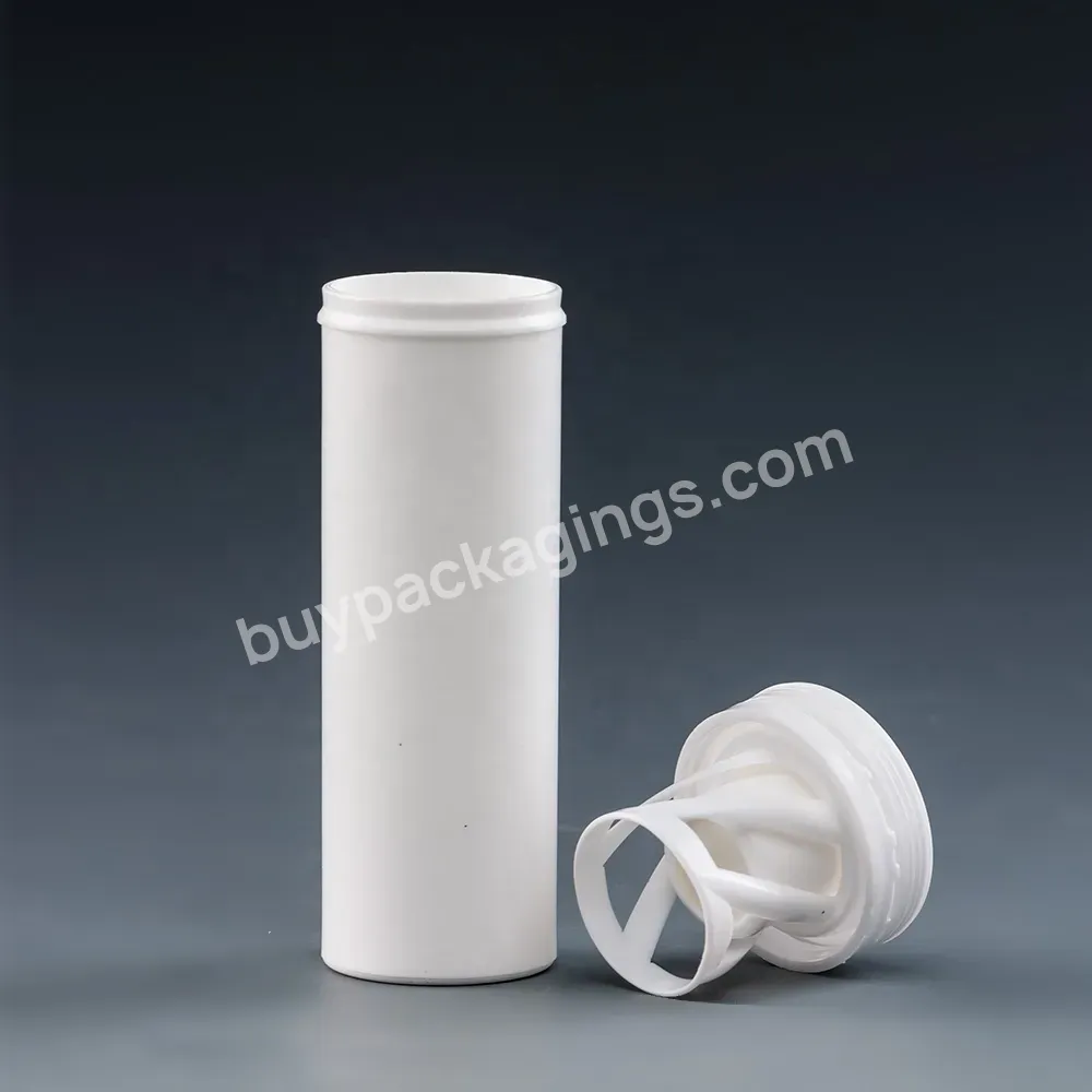 High Quality Plastic Pill Tube Effervescent Tablets Tube With Desiccant Cap For Packaging Calcium Effervescent Tablets - Buy Effervescent Tablets Tube,Effervescent Tablets Tube With Desiccant Cap,Effervescent Tablet Tube.