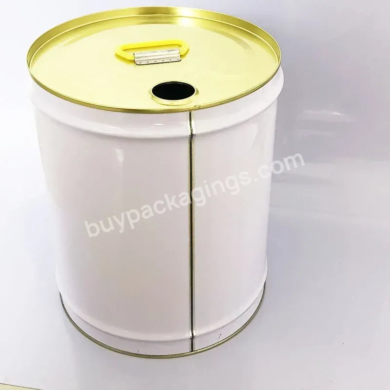 High Quality Printed 20l Empty Steel Drum With Screw Lid 5 Gallon Metal Paint Bucket - Buy 20l Empty Steel Drum,Screw Lid Metal Bucket,5 Gallon Metal Paint Bucket.