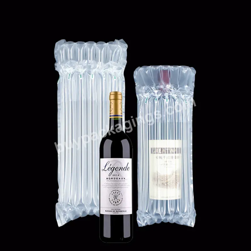 High Quality Protective Buffer Shockproof Package Protection Air Column Bag With Wine Bottle - Buy Protective Buffer Air Column Bag With Wine Bottle,Red Wine Shockproof Bag,Protection Bag For Red Wine.
