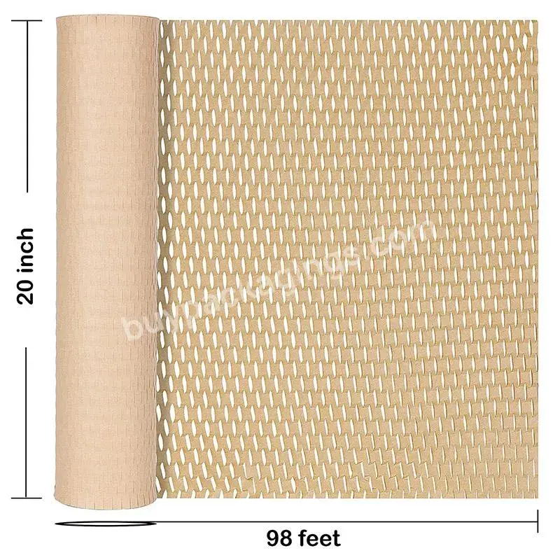 High Quality Recycled Shipping Packaging Gift Wrap Roll Paper Wrapping Kraft Paper Honeycomb - Buy Kraft Paper Honeycomb,Paper Honeycomb Wrap,Honeycomb Cushion Paper.
