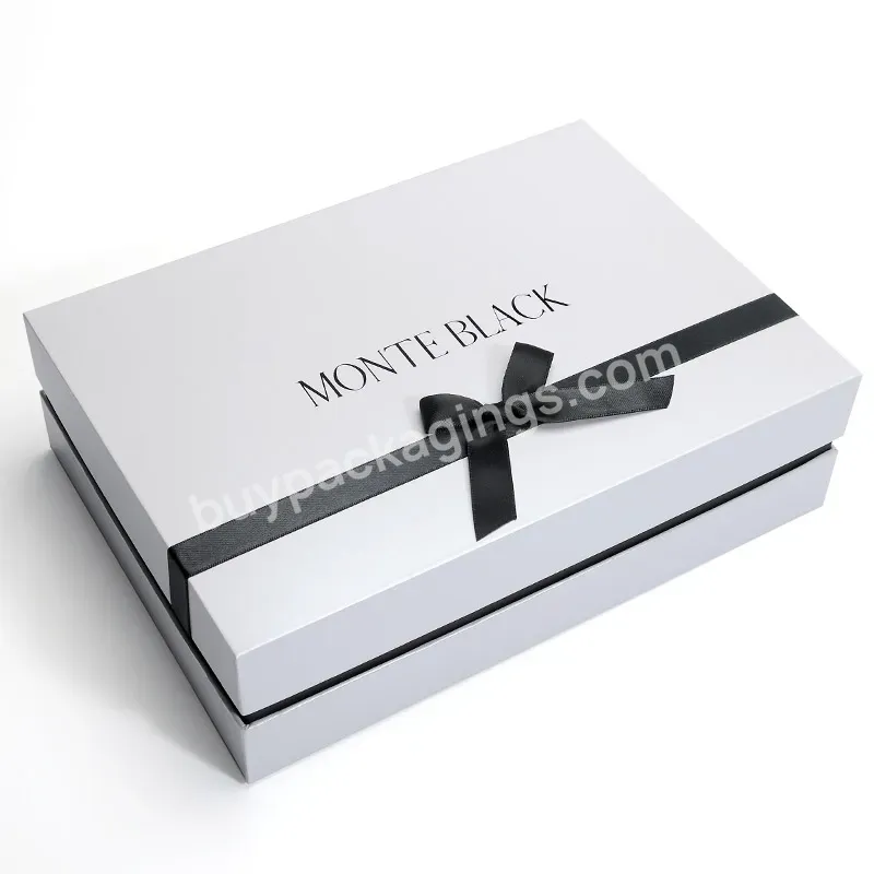 High Quality Rigid Cardboard Packaging Boxes Lid Bottom Paper Wedding Dress Gift Box With Ribbon Bow-knot - Buy Packaging Box,Gift Box Packaging,Gift Boxes.