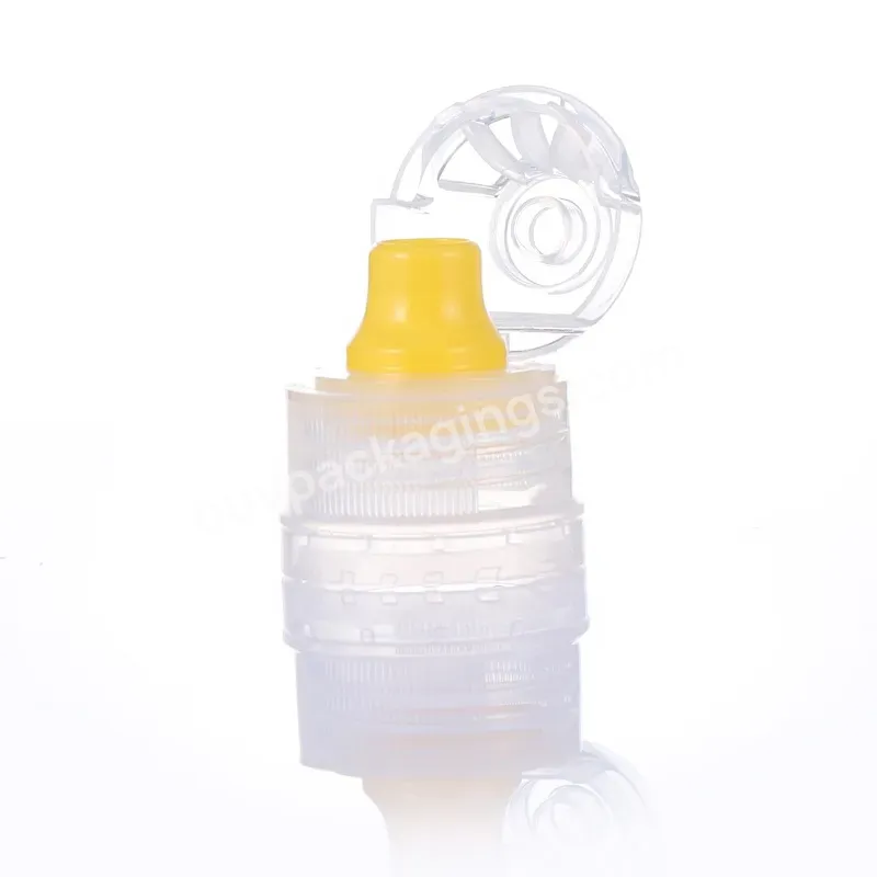 High Quality Round Plastic Lid Food Syrup Custom Plastic Bottle Cap Top For Shampoo Dispenser Bottle - Buy Round Plastic Container Bottle Flip Top Caps For Cosmetic Packaging,Plastic Screw Cover Flip Top Caps For Hand Sanitizer Cosmetics Bottles,Food