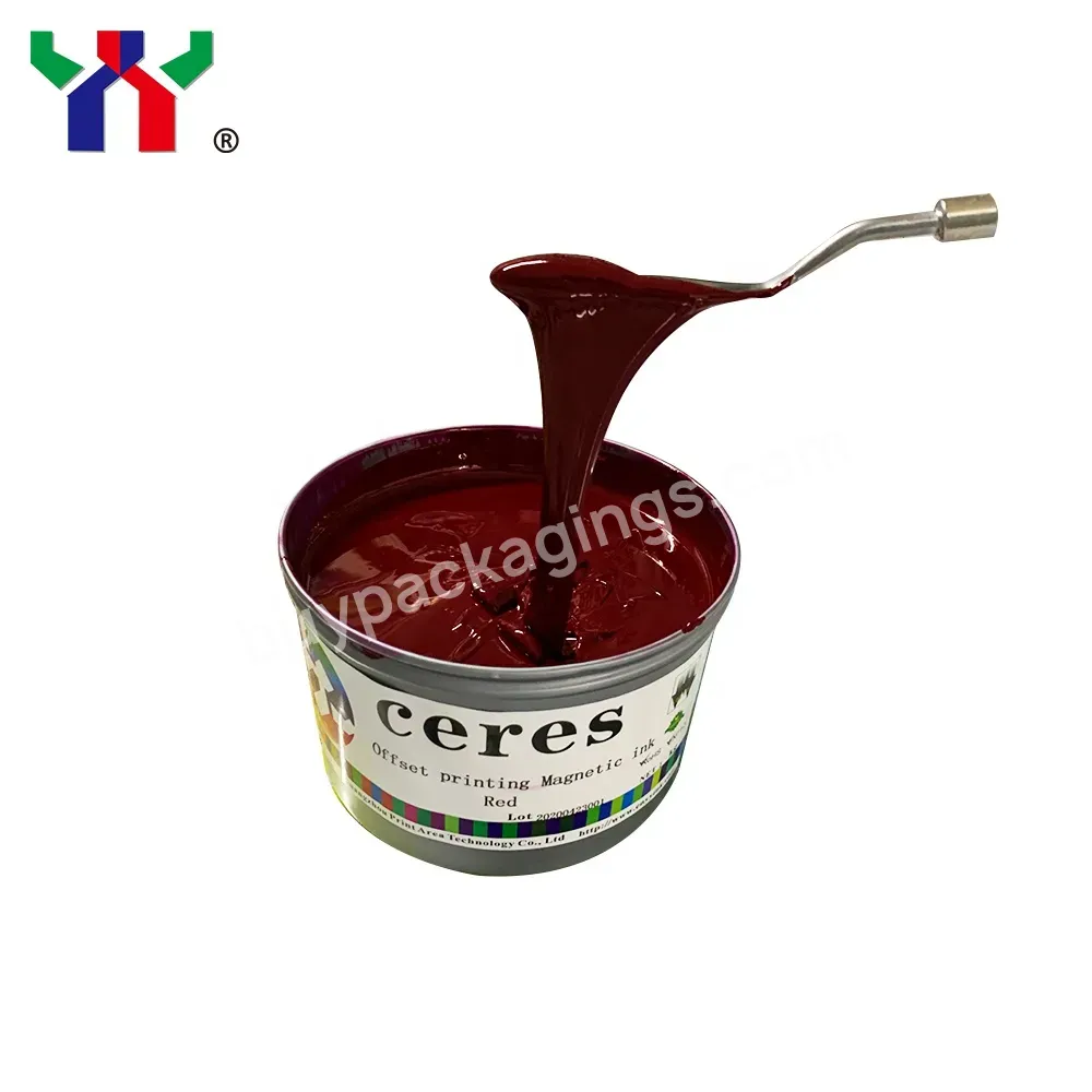 High Quality Security Ink Ceres Offset Magnetic Ink Color Red,1kg/can - Buy Offset Magnetic Ink,Color Red,Security Ink.