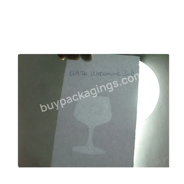 High Quality Security Screen Watermark Ink,Color White Which Can Show The Watermaek Under The Light - Buy High Quality Screen Watermark Ink,Color White,Can Show Watermark Under The Light.