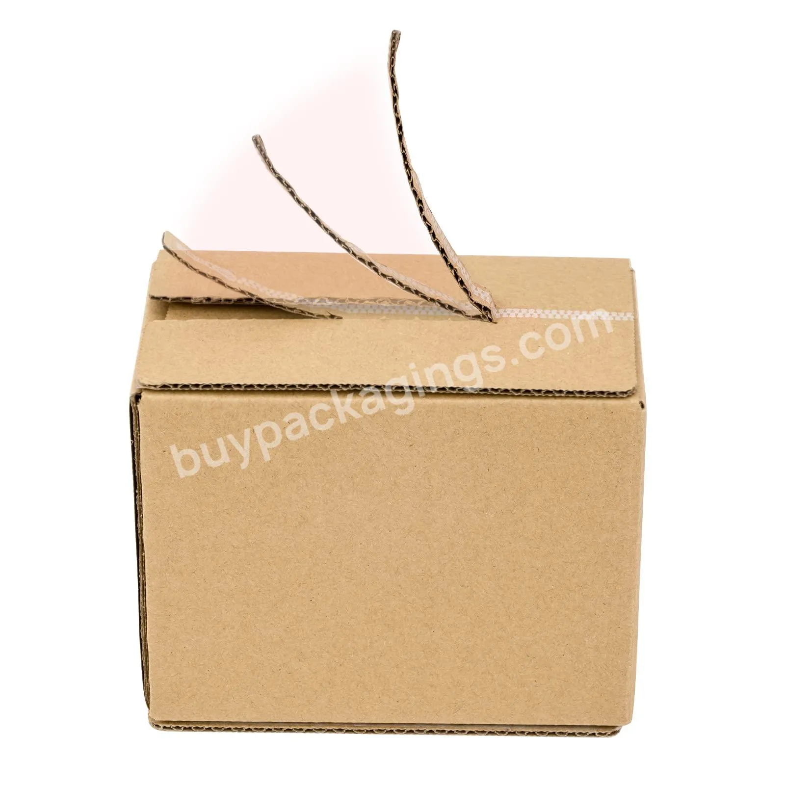 High Quality  Self Adhesive Zipper Tear Price Carton Paper Cardboard Sample Accept Corrugated Mailer Express box for Package