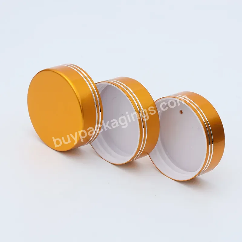 High Quality Shiny Gold Brush Aluminum Lid For Cosmetic Widemouth Plastic Jar - Buy High Quality Brush Aluminum Lid,Aluminum Lid For Plastic Jar,Lid For Widemouth Plastic Jar.