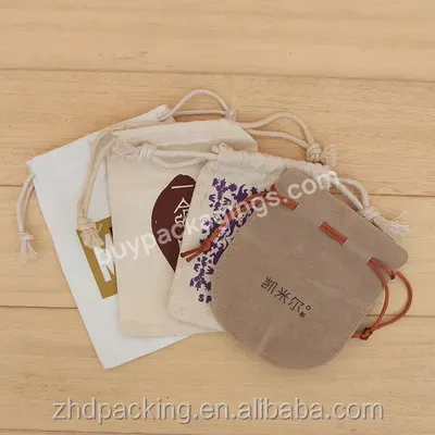 High Quality Small Cotton Bags,Gift Pouch With Cotton Drawstrings