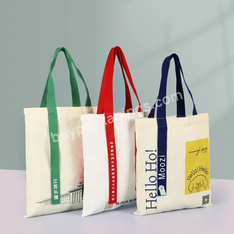 High Quality Tough Durable Reusable Cotton Bag Can Add Your Own Logo Printed Customized Canvas Bag With Handle Logo For Shopping - Buy Cotton Bag,Canvas Shopping Bag,Canvas Bag.