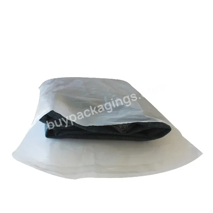 High Quality Transparent Clear Plastic Courier Shipping Envelope Clothing Packaging Bag For Garment - Buy Clothing Packaging Bag,Transparent Garment Bag,Transparent Packaging Bag.