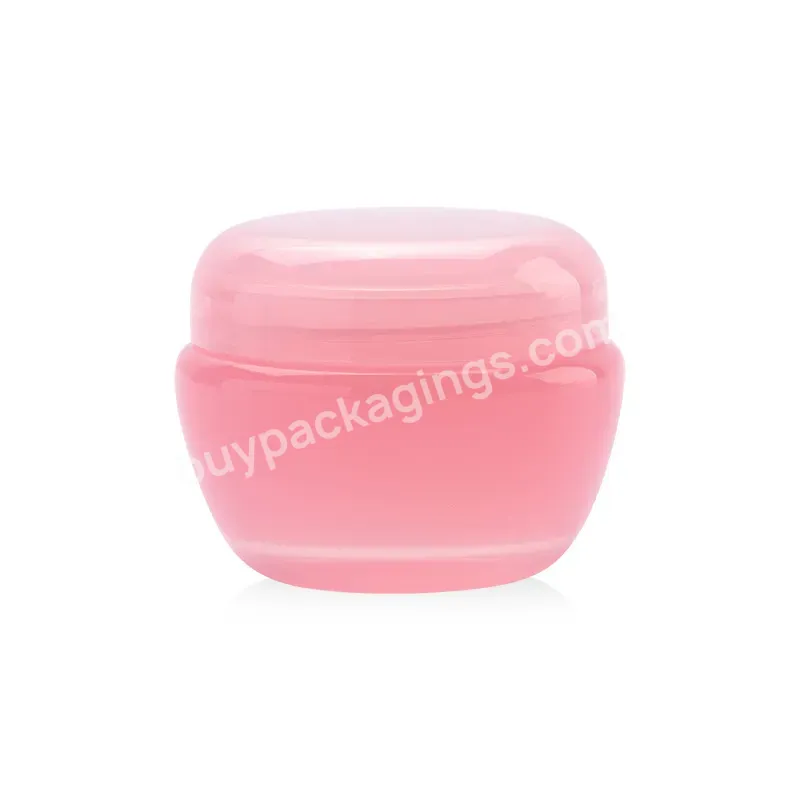 High Quality Transparent Pink Mushroom Shaped Baby Face Cream Jar