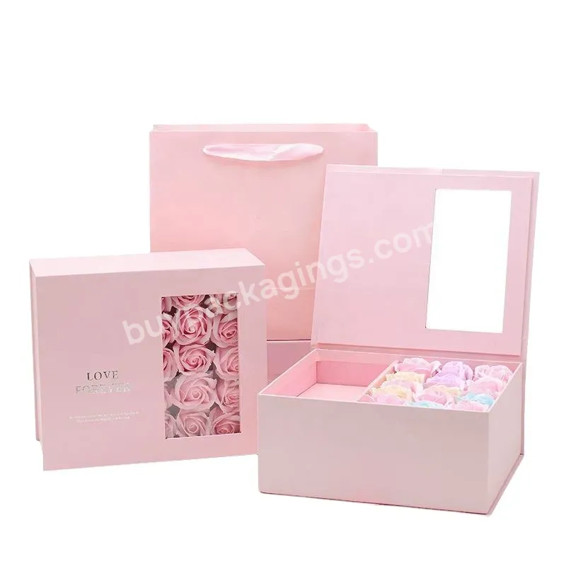High Quality Transparent Window Fashion Flower Gift Box Magnetic Gift Packaging Box Luxury Gift Box - Buy Luxury Gift Box Paper Box,Flower Packaing Box,High Quality Transparent Window Fashion Flower Gift Box Magnetic Gift Packaging Box Luxury Gift Box.