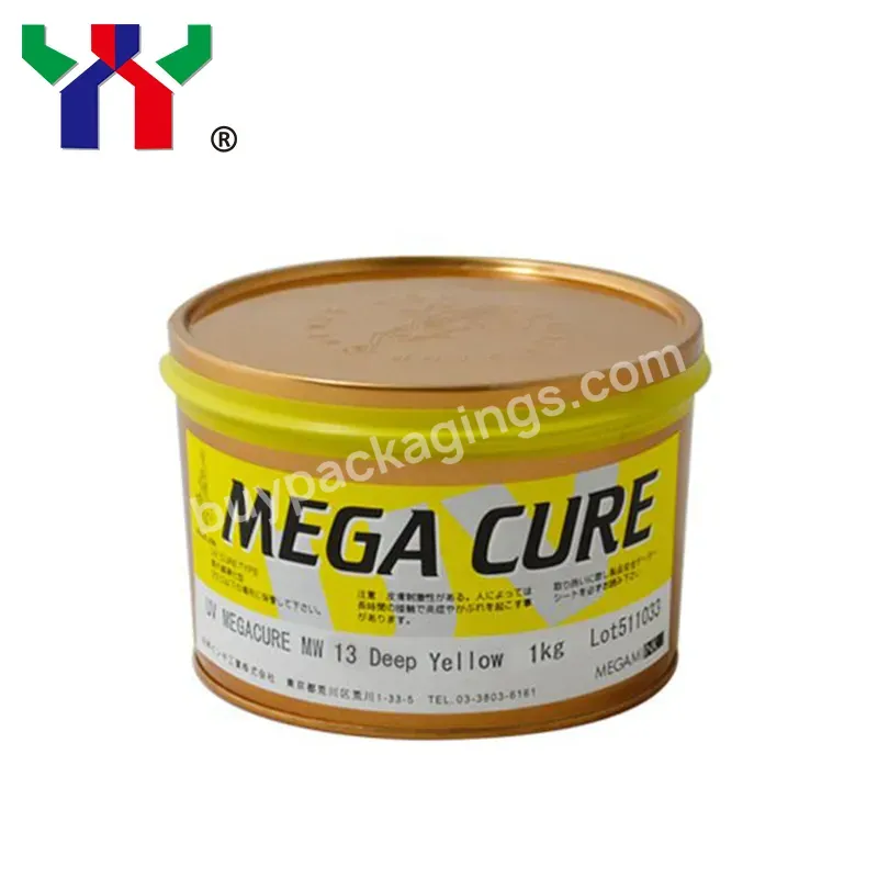 High Quality Uv Offset Printing Ink Mw13 Deep Yellow For Paper,1 Kg/can - Buy Uv Ink,Megacure Ink,Uv Offset Ink.