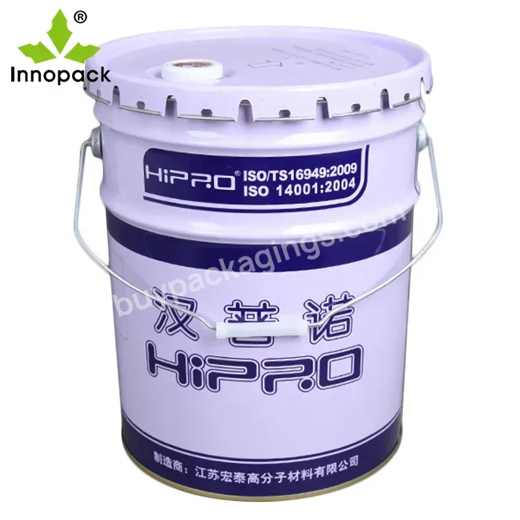 High Quality Wholesale Custom Cheap 25l Metal Bucket With Flower Lid