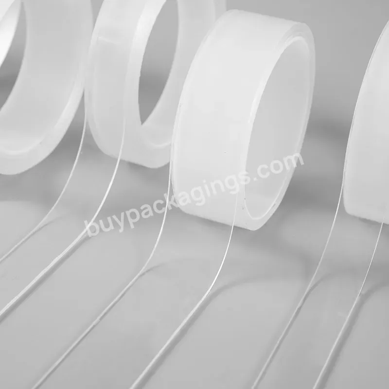 High Strength Traceless High Temperature Resistant Double Sided Tape Waterproof Transparent Nano Adhesive - Buy Double Sided Tape Silicone Adhesive,Adhesive Non Stretch Tape,Waterproof Fabric Adhesive.