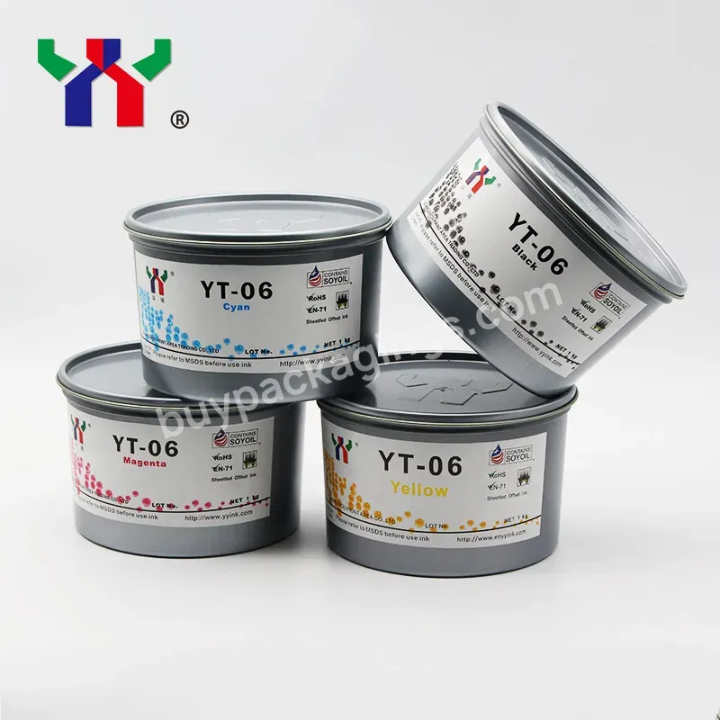 High Temperature Ceres Yt-06 Eco Soya Offset Printing Ink For Melamine,Yellow/magenta/cyan/black Each 1kg,1 Kg/can - Buy Offset Ink,Soy Based Ink Color Yellow,Melamine Ink.