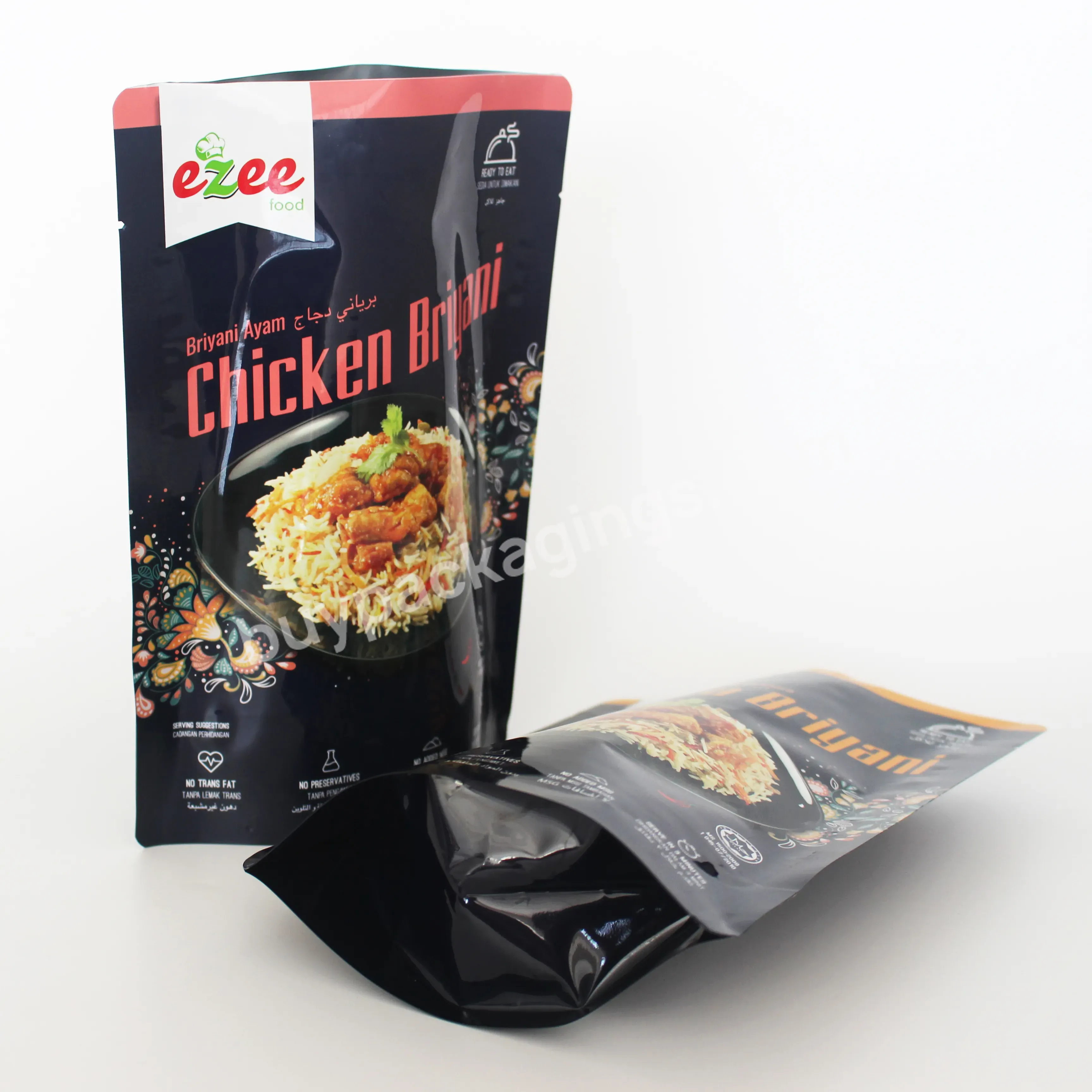High Temperature Cooking Retort Doypack Bags Autoclavable Foil Retort Stand Up Pouch For Rice - Buy High Temperature Retort Pouch,Autoclavable Retort Pouch,Autoclavable Retort Stand Up Pouch.