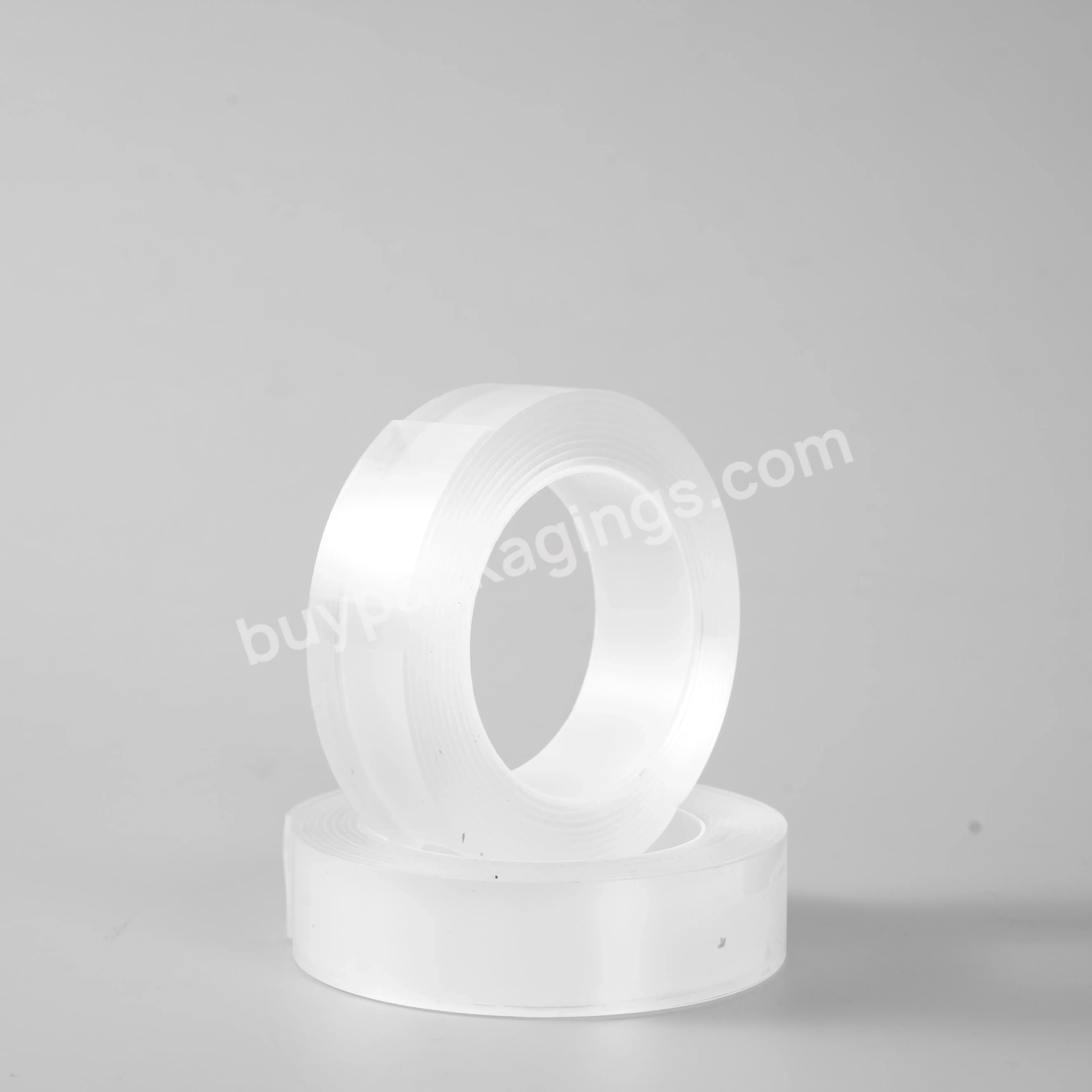 High Viscosity Transparent Seamless Acrylic Double-sided Adhesive Nano Adhesive Tape - Buy Non-marking Nanometer Double-sided Adhesive,Nano Traceless,Household Clear Double Sided Tape.