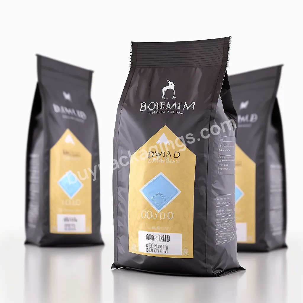 Holographic Bag Design Logo Ziplock Recycled Standing Up Pouches 8 Side Seal Bag Food Biodegradable Packaging Zipper Bags - Buy Flat Bottom Dog Pet Food Packaging Bag,Square Flat Bottom Bag,250g 500g 1kg Coffee Bean Bag.