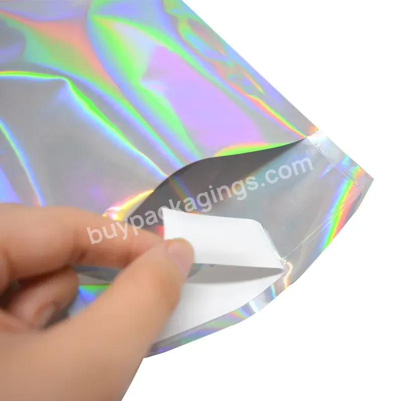 Holographic Metallic Poly Mailers Foil Glitter Bag Mailing Self Sealing Envelope Packaging Pouches - Buy Mylar Bags Storage Pouches Bag,Sterile Packaging Pouch,Aluminum Foil Pouch.
