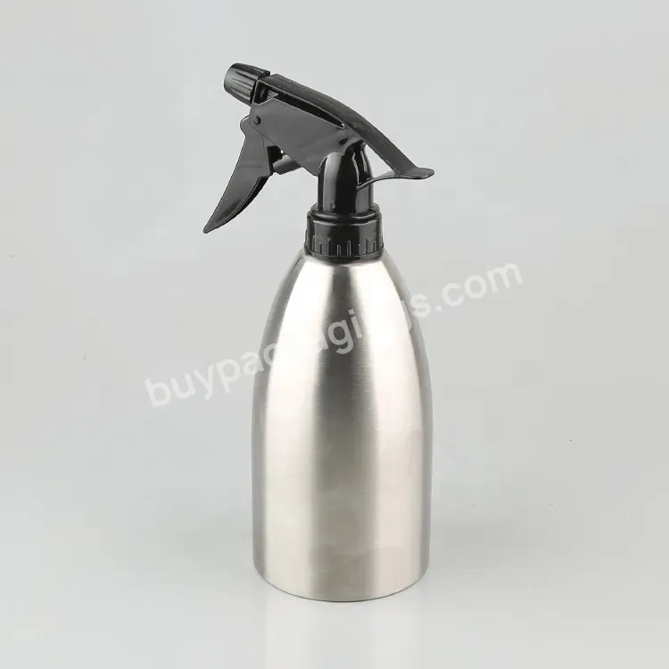 Home Cleaning Spray Bottle Matte Black Cosmetic Face Cream Jars 400ml Black Pump Spray Bottles