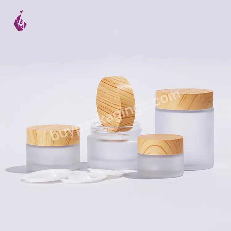 Honey Storage Airtight Empty Cosmetic Containers Glass Jars For Cosmetic Creams - Buy Glass Cosmetics Jar 100ml,Glass Jar Storage,2021 Cosmetic Container.
