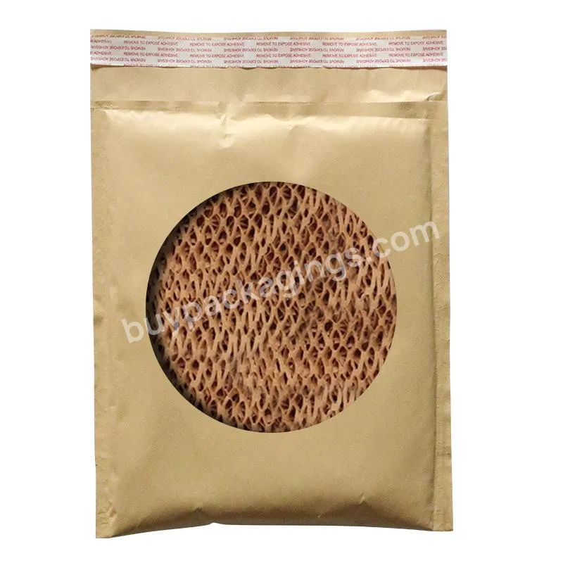 Honeycomb Cushion Courier Padded Shipping Custom Eco Friendly Corrugated Kraft Paper Envelopes Mailing Bags Honeycomb Mailer