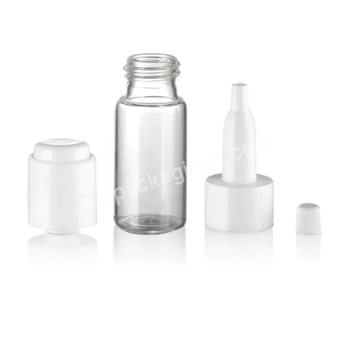 Hot 10ml Clear Injection Vial 10cc Glass Freeze Dried Powder Bottle With Different Color Cap - Buy Vial 10cc Medicine Glass,Glass Injection Bottle,Rolling Mouth Glass Bottles.