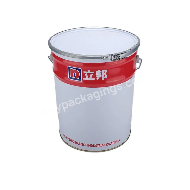 Hot Sale 20 Liters Metal Bucket Factory Price Round Paint Tinplate Empty Metal Bucket For Chemical With Iron Hoop Lid - Buy Empty Paint Buckets Metal Paint Bucket Paint Bucket With Lid,18 Liter Paint Bucket,Paint Bucket With Metal Handle.