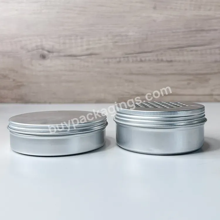 Hot Sale 5ml 10ml 15ml 20ml 50ml 100ml Custom Aluminum Tin Pots Cosmetic Round Cream Jars And Silver Lid