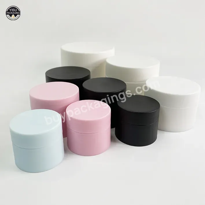 Hot Sale Acrylic Cream Pot Gold Empty Cream Jar Plastic Container Plastic Jar For Skincare Packaging