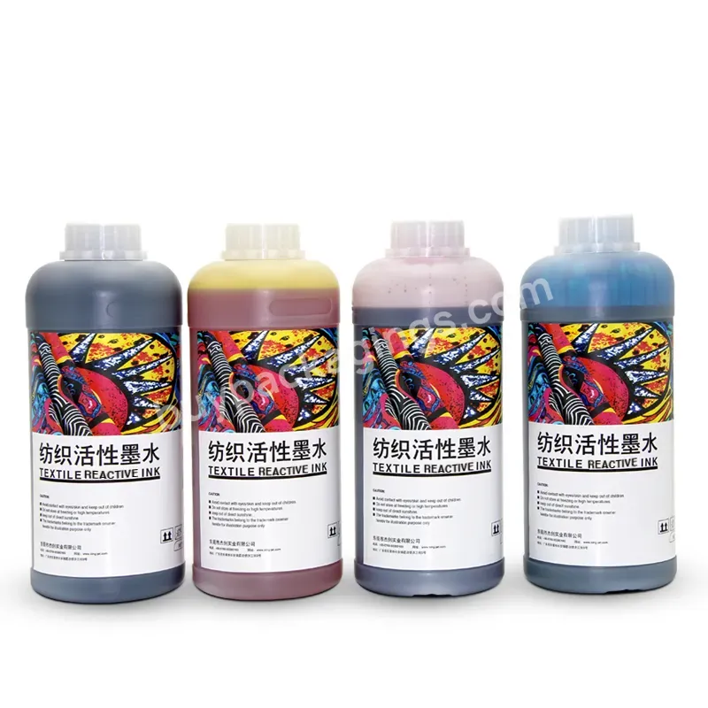 Hot Sale And Factory Price 1000ml/bottle 4 Colors Bk/c/m/y Textile Reactive Ink For Digital Printer With Ep Industrial Printhead - Buy Textile Reactive Ink For I3200/dx5/dx7/xp600/4720,Digtal Printing Ink For Ep Digital Printer,Reactive Dye Ink For D