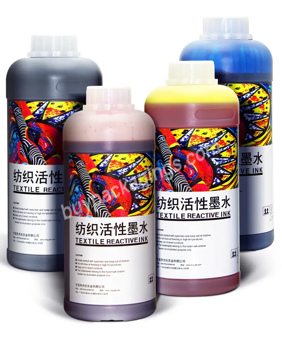 Hot Sale And Factory Price 1000ml/bottle 4 Colors Bk/c/m/y Textile Reactive Ink For Digital Printer With Ep Industrial Printhead - Buy Textile Reactive Ink For I3200/dx5/dx7/xp600/4720,Digtal Printing Ink For Ep Digital Printer,Reactive Dye Ink For D