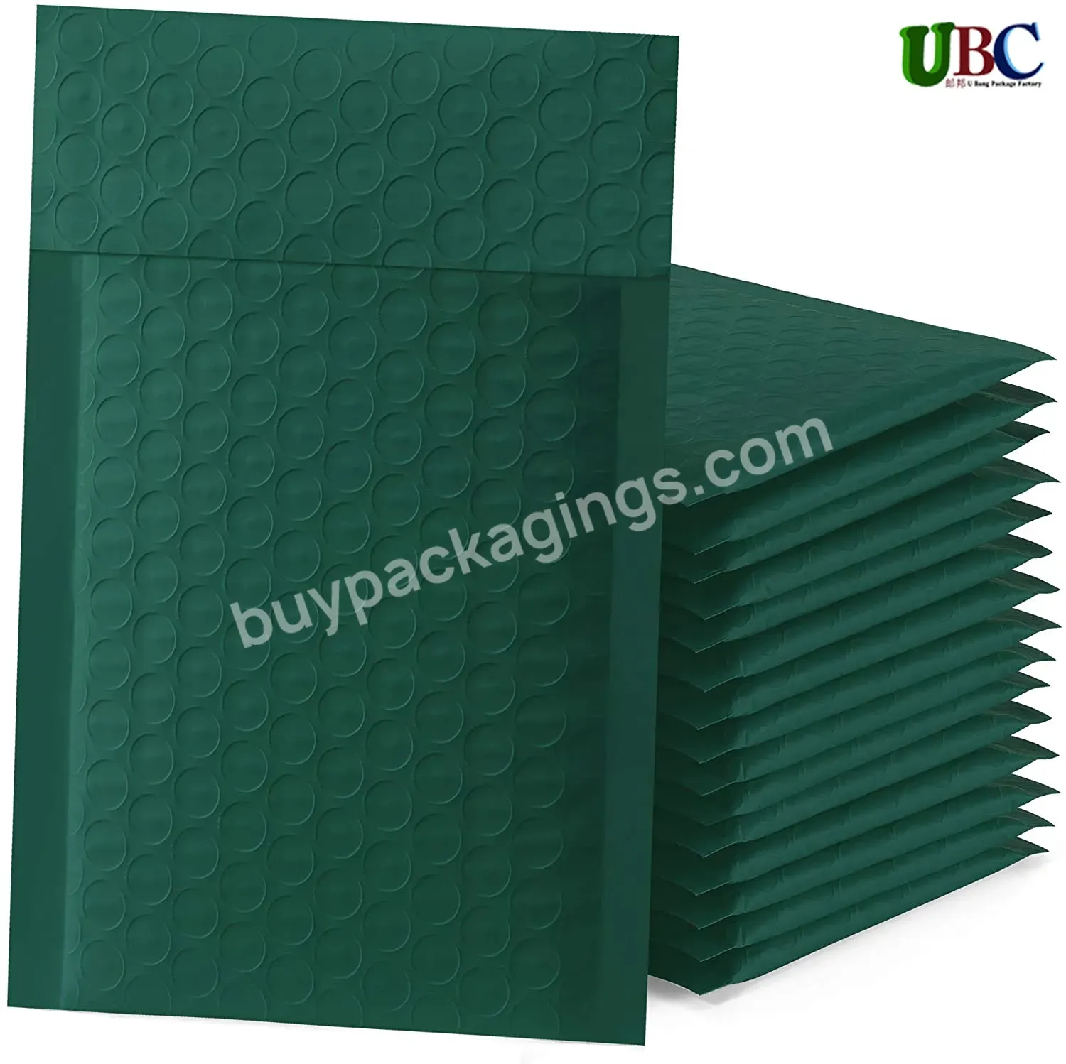 Hot Sale Custom Bubble Mailers Poly Bubble Mailer Envelope Packaging Bags Recycle Eco Marine Green Shipping Bags Colored Padded - Buy Mailer Shipping,Poly Mailer Bubble Custom,Enveloppe Bubble.