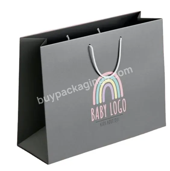 Hot Sale Custom Logo Cloth Gift Hoodie Shopping Packaging Recyclable Colorful Paper Bag With Rope Paper Handle Paper Bag - Buy Paper Bag,Kraft Paper Bag,Shopping Paper Bags.