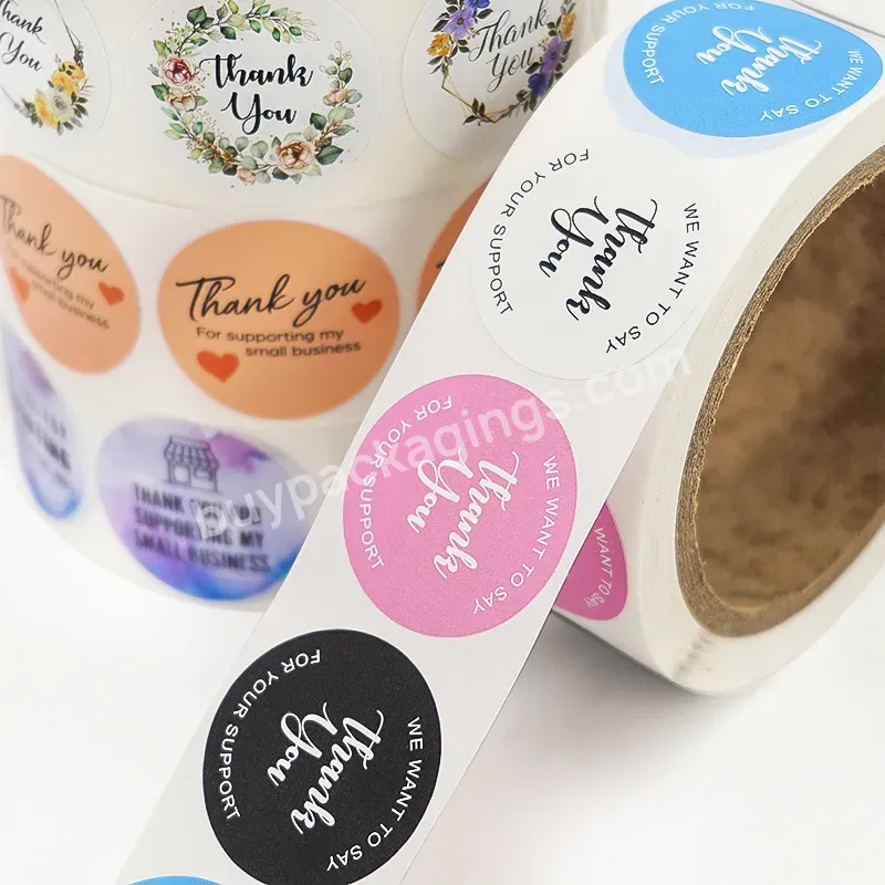 Hot Sale Custom Logo Print Adhesive Paper Gold Stamping Round Thank You Seal Label Packaging Stickers - Buy Candle Perfume Bottle Wooven Makeup Palette Luxury Lipstick Lipgloss Tea Coffee Cake Logo Packaging Privat Label Custom,Customized Fruit Salad