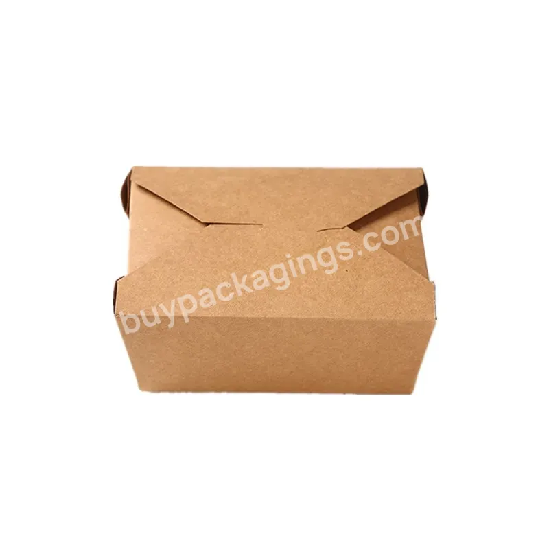 Hot Sale Disposable Food Packaging Box Takeaway Food Container Disposable Kraft Paper Boxes - Buy Disposable Food Packaging Box,Takeaway Food Container,Paper Boxes.