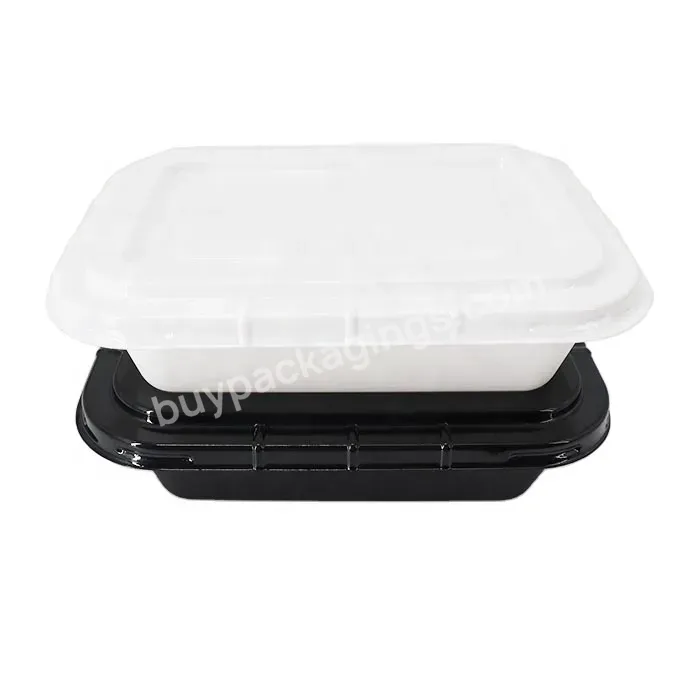 Hot Sale Eco-friendly Large Capacity Microwave Fast Food Lunch Bento Box Plastic Container With Lid Accept Custom Order