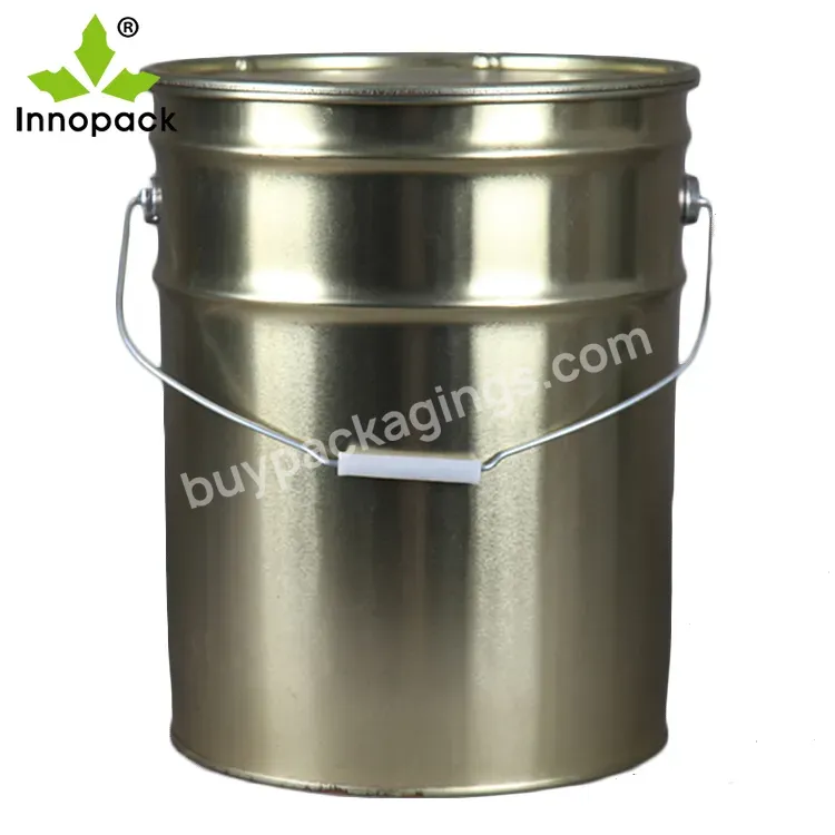 Hot Sale Factory Direct 18l Metal Tinplate Paint Bucket With Lid