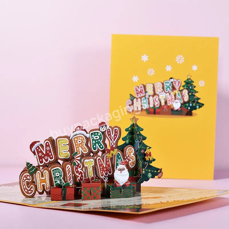 Hot Sale Handmade 3d Pop-up Christmas Cards For Christmas Paper Pop-up Greeting Cards Holiday Party Gift - Buy Christmas Greeting Cards,Christmas Tree Greeting Card,Fashion Christmas Greeting Card.