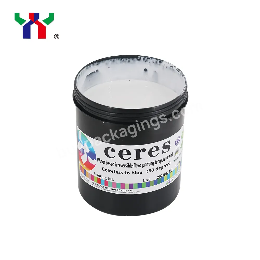 Hot Sale High Quality Ceres Flexo Printing Reversible Temperature Sensitive Ink80 Degrees,Colorless To Blue - Buy Flexo Printing Reversible Temperature Sensitive Ink,Colorless To Blue,Flexo Printing Technology.