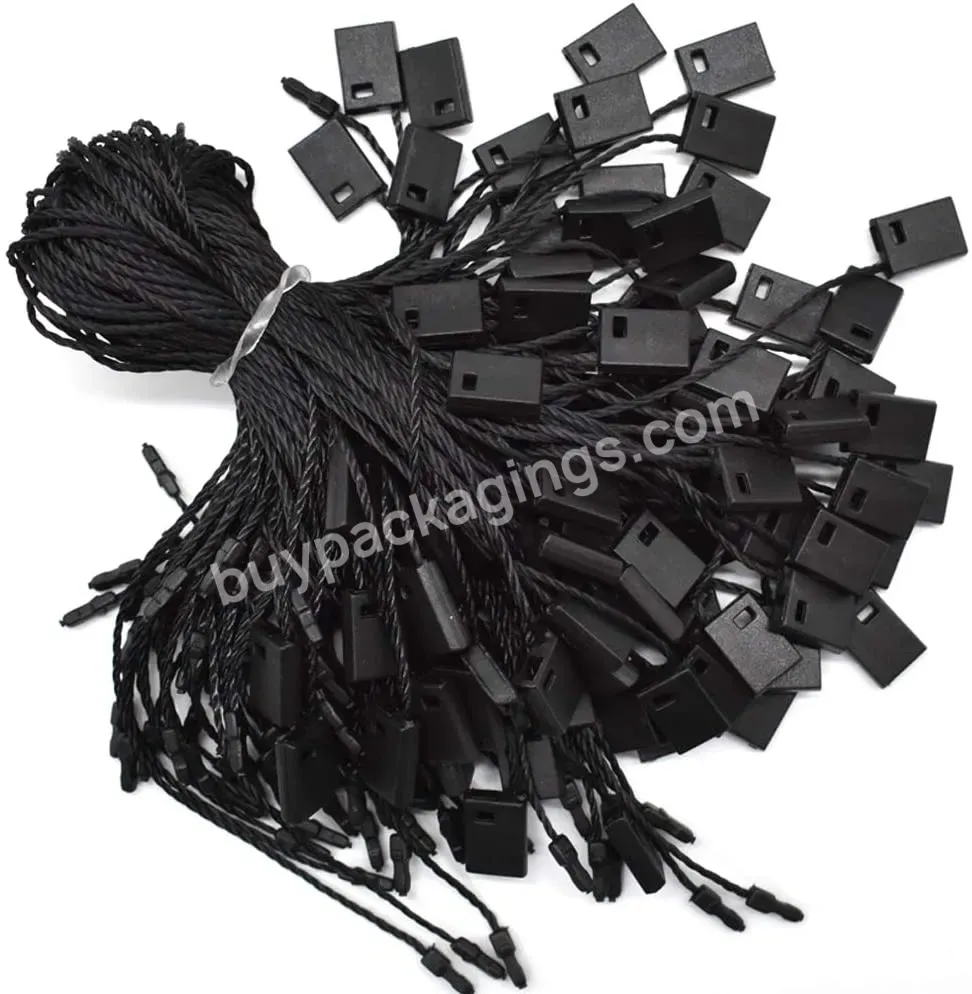 Hot Sale High Quality Wholesale White 7" 1000 Pcs Nylon Snap Lock Pin Loop Hang Tag String - Buy Easy And Fast To Attach Tag String,Black Nylon Ropes,Clothing Strings.