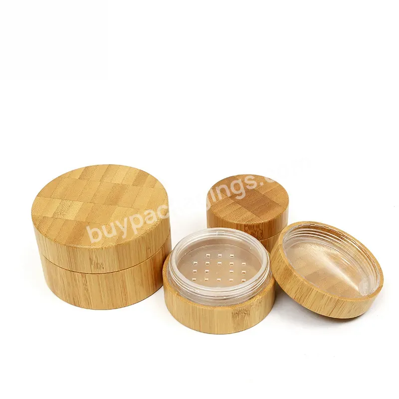 Hot Sale Luxury 5g 10g 20g 30g 500g 2oz 17oz Bamboo Cosmetic Packaging Frosted Cream Glass Jars With Bamboo Lid
