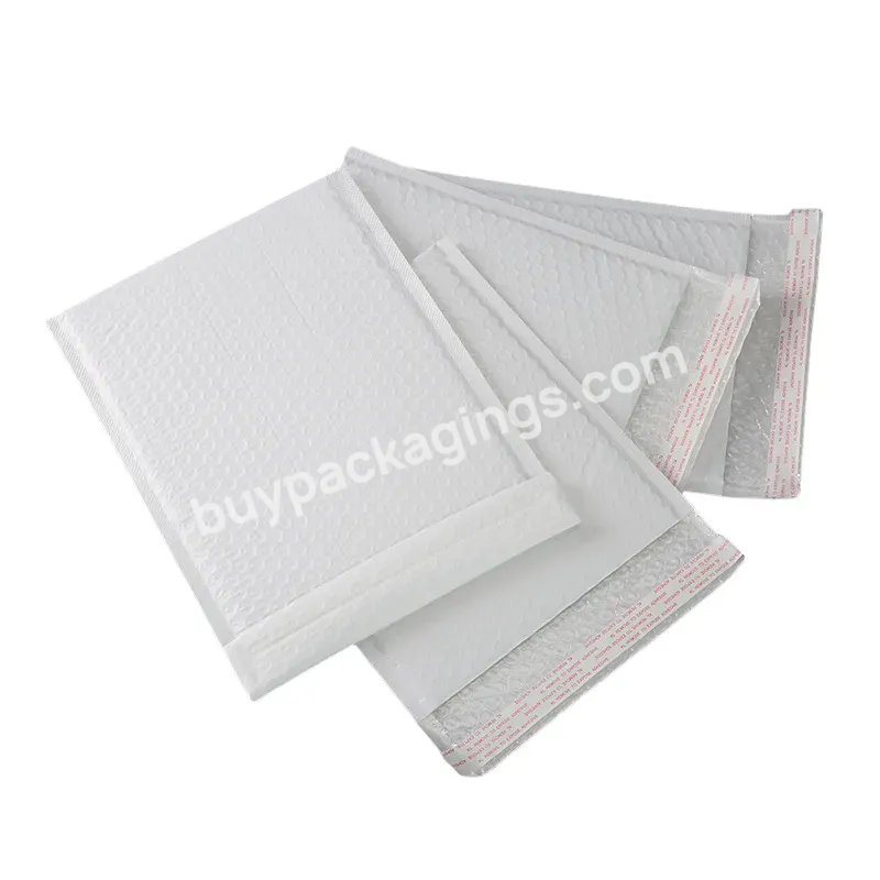 Hot Sale Plastic Mail Bags Custom White Poly Bubble Mailers For Shipping Packaging