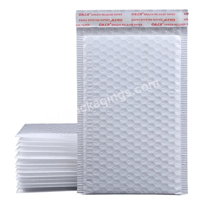 Hot Sale Plastic Mail Bags Custom White Poly Bubble Mailers For Shipping Packaging