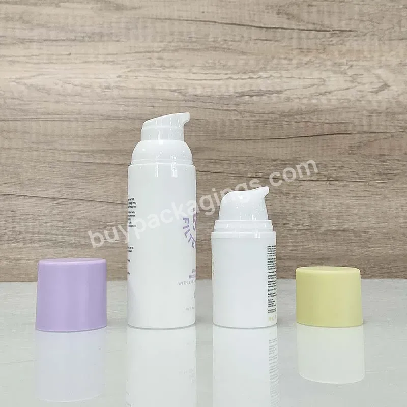 Hot Sale Pp Plastic Airless Pump Bottle With Snap Lotion Pump For Cosmetics Packaging Containers - Buy Airless Pump Bottle,Lotion Containers,Cosmetic Bottles.