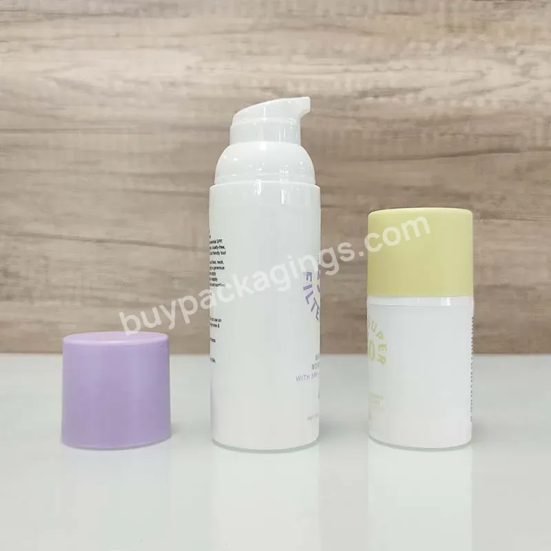 Hot Sale Pp Plastic Airless Pump Bottle With Snap Lotion Pump For Cosmetics Packaging Containers - Buy Airless Pump Bottle,Lotion Containers,Cosmetic Bottles.