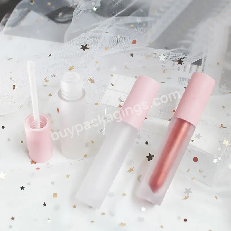 Hot Sale Private Label Plastic Frosted Pink Clear Lip Containers Boxes Packaging Luxury Lip Gloss Tube - Buy Cosmetic Tubes Packaging,Girls Lip Gloss Tube,Twist Lip Gloss Tube.