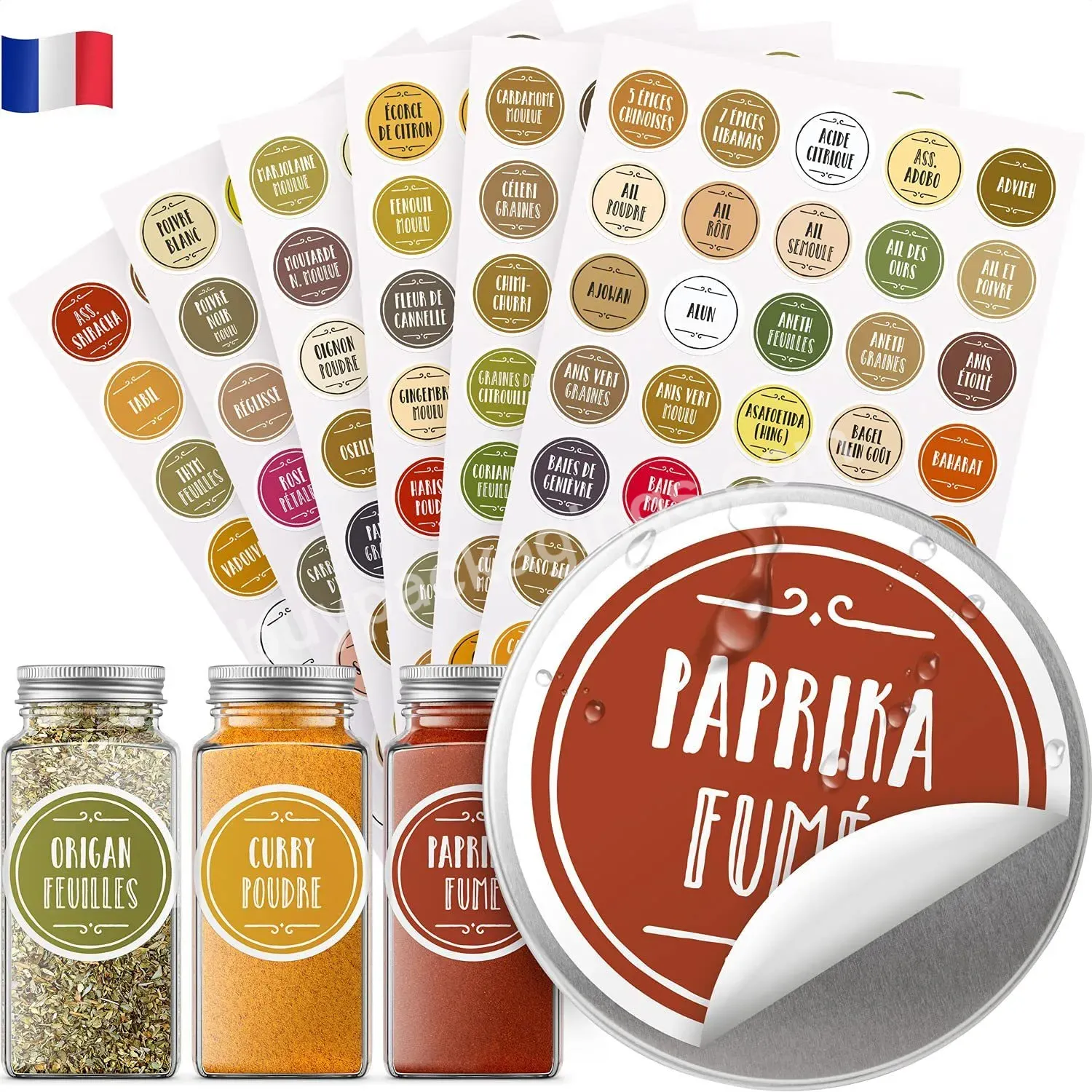 Hot Sale Spice Label And Pantry Label Set Herbs Names Water Resistant Spice Jar Sticker For Spice Organization - Buy 4oz Square Spice Bottles Glass Spice Jars With Silver Metal Lids Airtight Chalkboard Clear Label Pour Sift Shakers,Kitchen Containers